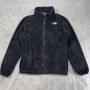 The North Face Jacket Girls XL 18 Black Fleece Outdoor Hiking Mock Neck Full Zip